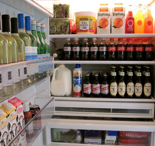 stocked refrigerator